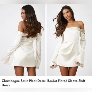 Pretty little thing satin dress! Never worn 🍾